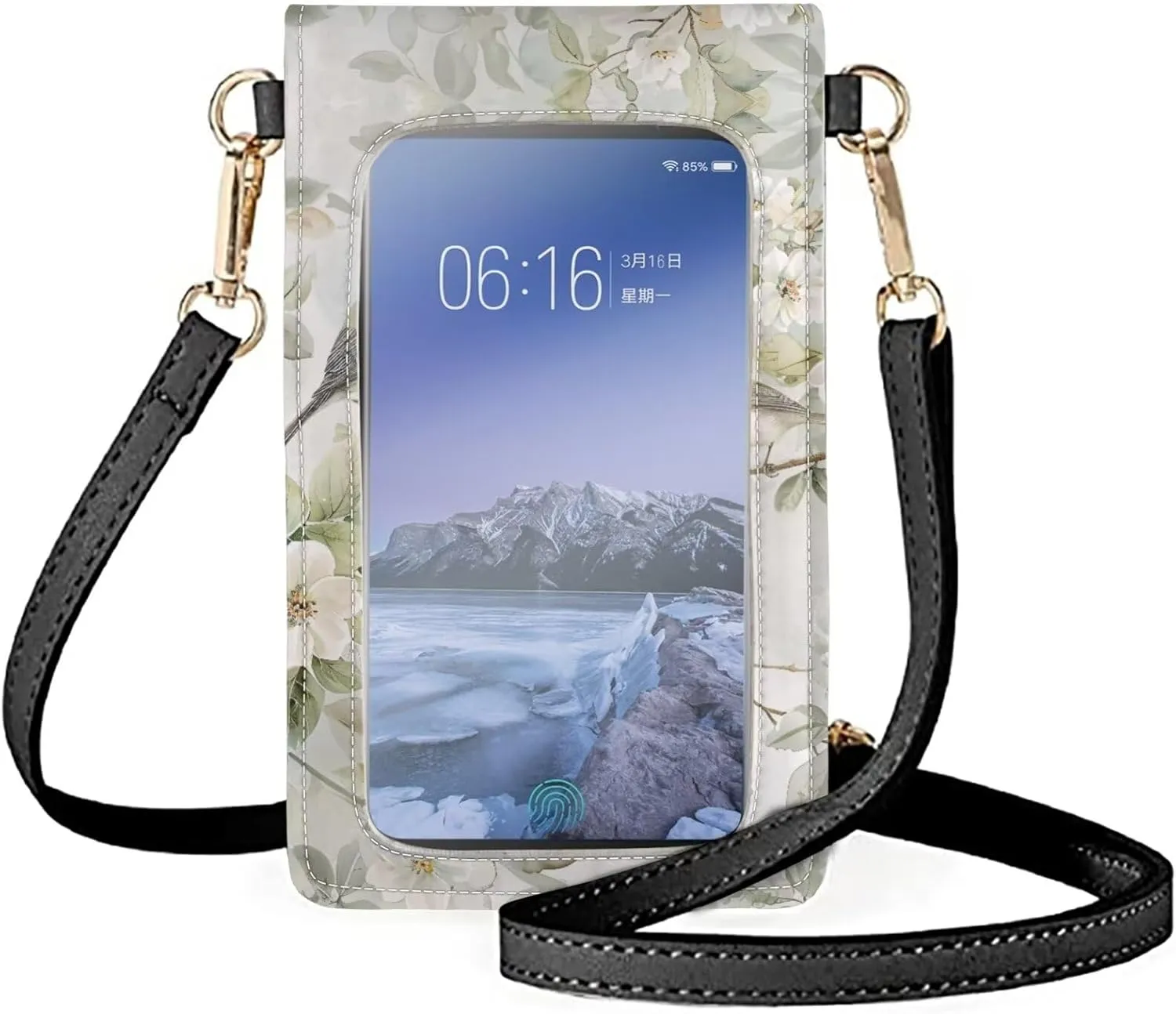 Small Leather Crossbody Bags for Women Cell Phone Purse Wallet Leather Shoulder Handbags Medium Size
