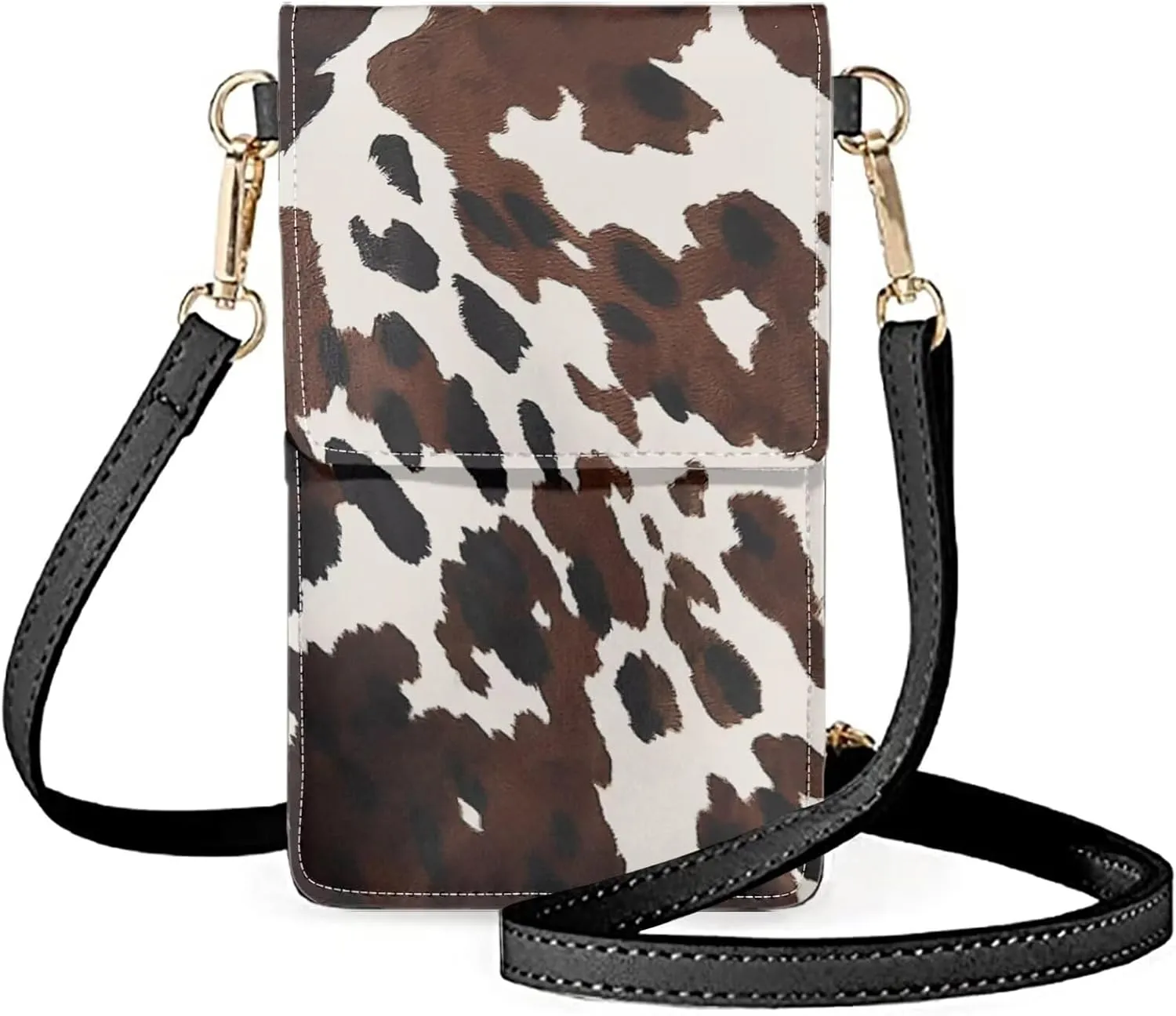 Small Leather Crossbody Bags for Women Cell Phone Purse Wallet Leather Shoulder Handbags Medium Size