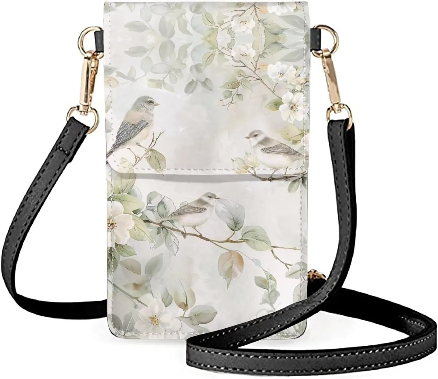 Small Leather Crossbody Bags for Women Cell Phone Purse Wallet Leather Shoulder Handbags Medium Size