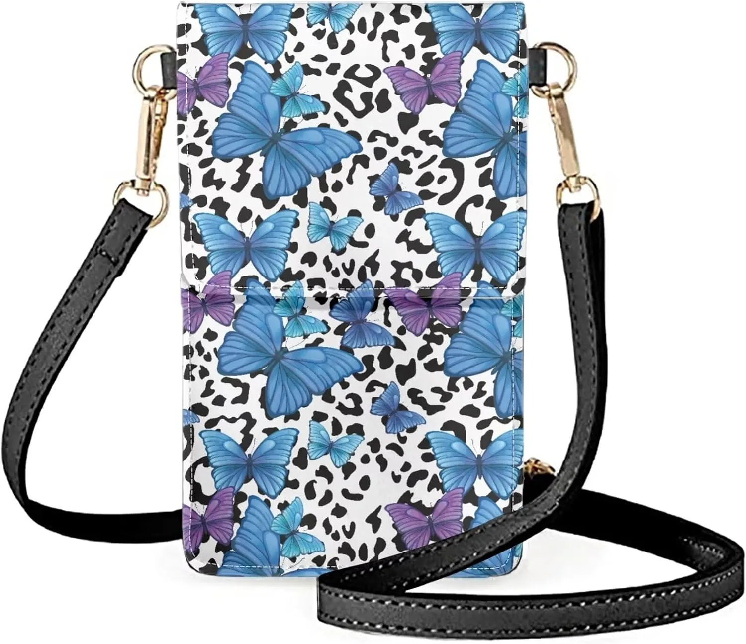 Small Leather Crossbody Bags for Women Cell Phone Purse Wallet Leather Shoulder Handbags With Shoulder Strap