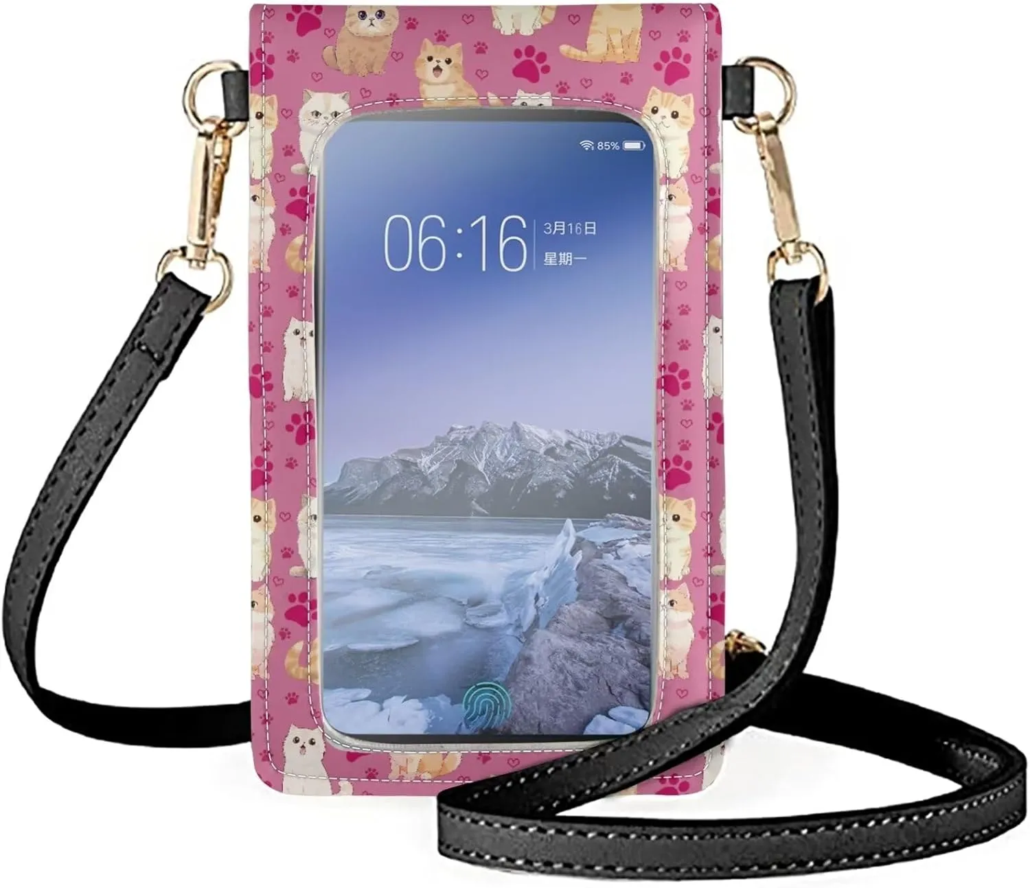 Small Leather Crossbody Bags for Women Cell Phone Purse Wallet Leather Shoulder Handbags With Shoulder Strap