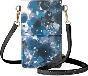 Small Leather Crossbody Bags for Women Cell Phone Purse Wallet Leather Shoulder Handbags With Shoulder Strap