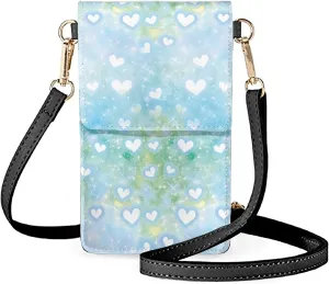 Small Leather Crossbody Bags for Women Cell Phone Purse Wallet Leather Shoulder Handbags With Shoulder Strap