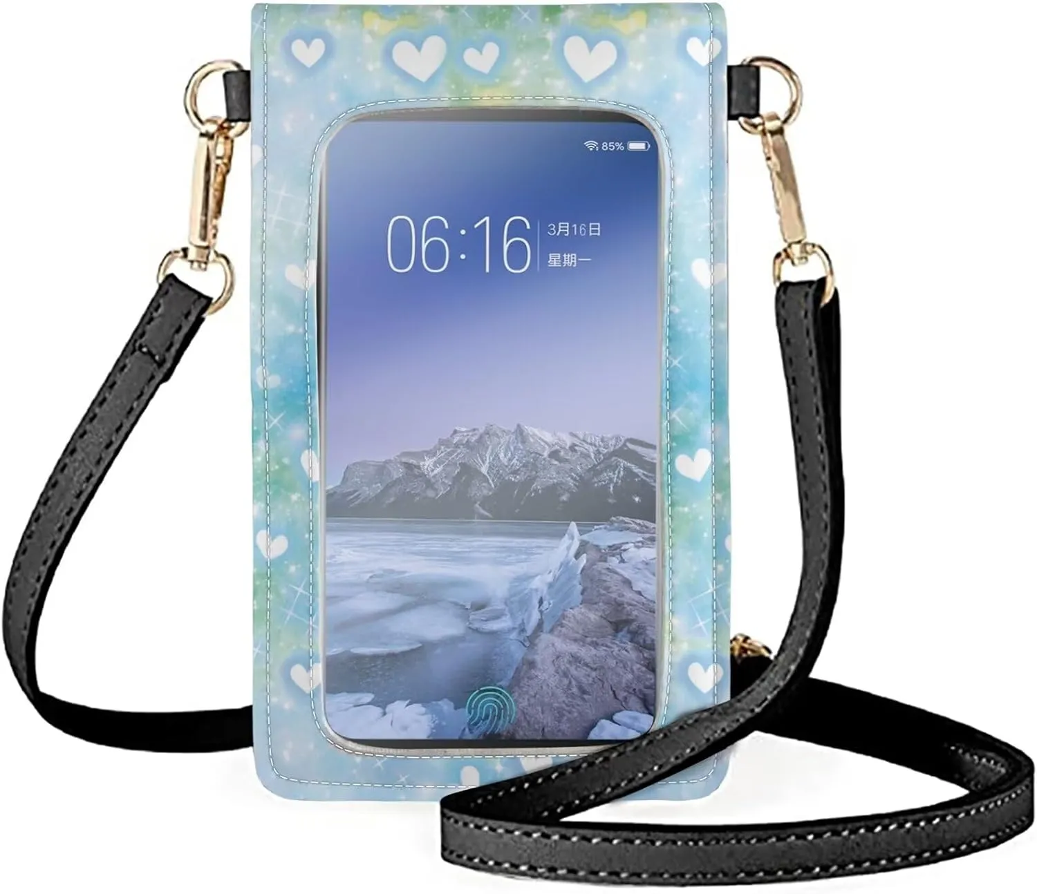 Small Leather Crossbody Bags for Women Cell Phone Purse Wallet Leather Shoulder Handbags With Shoulder Strap