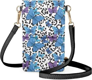 Small Leather Crossbody Bags for Women Cell Phone Purse Wallet Leather Shoulder Handbags With Shoulder Strap