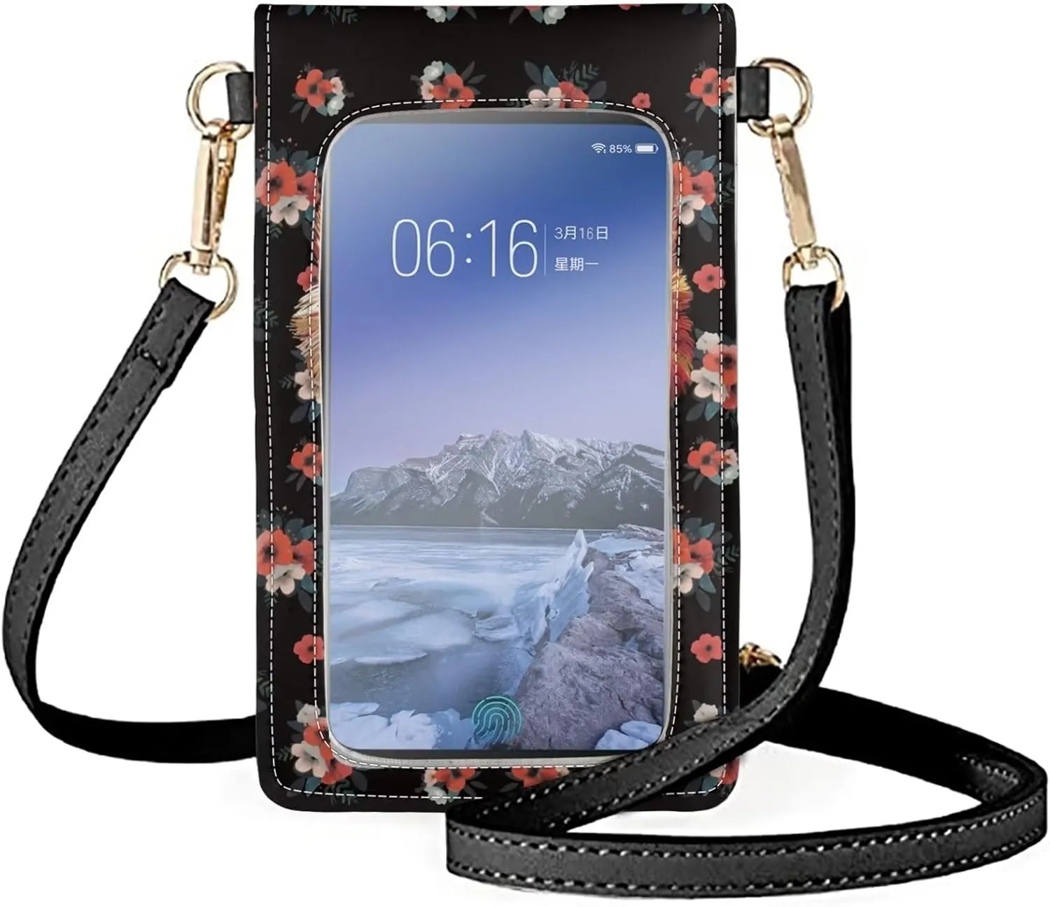 Small Leather Crossbody Bags for Women Cell Phone Purse Wallet Leather Shoulder Handbags With Shoulder Strap