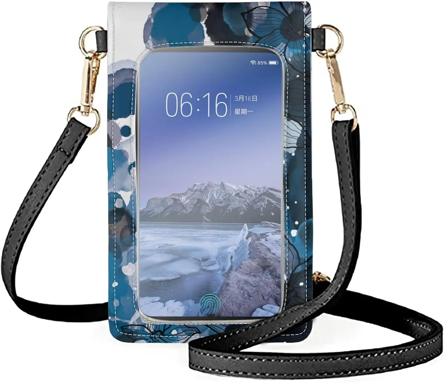 Small Leather Crossbody Bags for Women Cell Phone Purse Wallet Leather Shoulder Handbags With Shoulder Strap