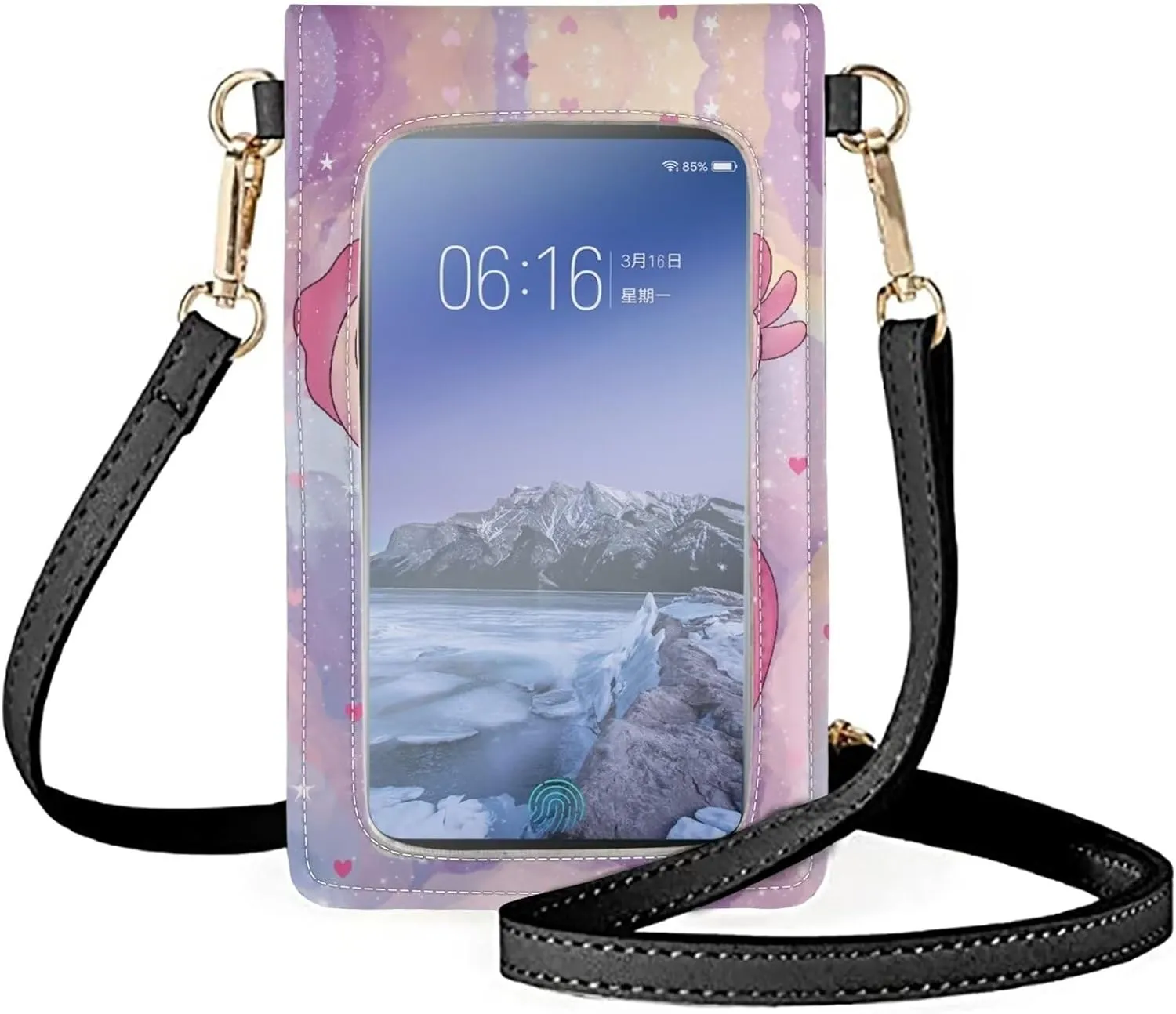 Small Leather Crossbody Bags for Women Cell Phone Purse Wallet Leather Shoulder Handbags With Shoulder Strap