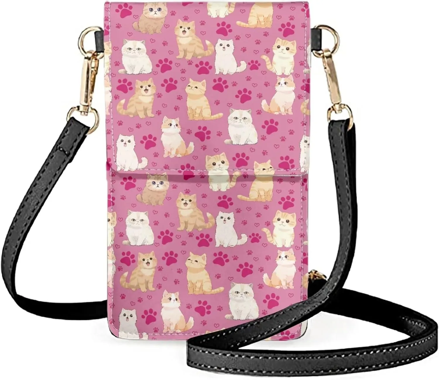 Small Leather Crossbody Bags for Women Cell Phone Purse Wallet Leather Shoulder Handbags With Shoulder Strap