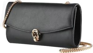 Solyinne Leather Envelope Evening Bag for Woman Chain Crossbody Bags Purses Wedding Prom Purse Formal Cocktail Party Handbag