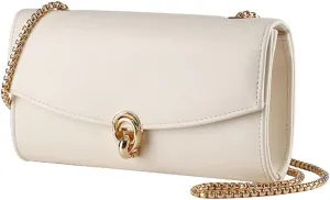 Solyinne Leather Envelope Evening Bag for Woman Chain Crossbody Bags Purses Wedding Prom Purse Formal Cocktail Party Handbag