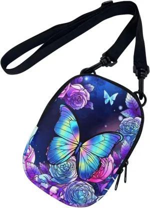 Suobstales Messenger Bag for Women Crossbody Zipper Bag with Adjustable Strap Portable Phone Purse Shoulder Handbag
