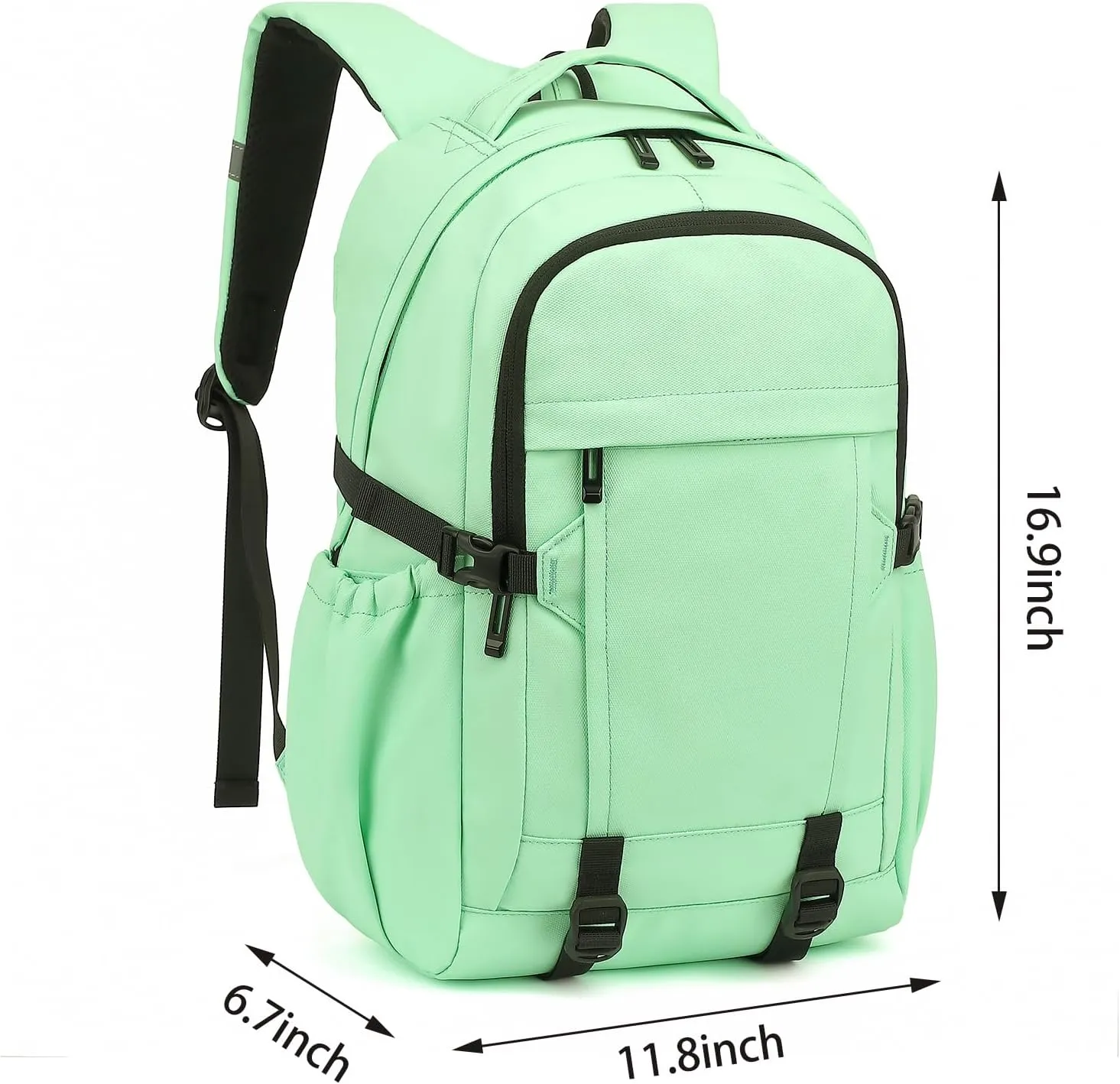 Travel Laptop Backpack for Women Men, 15.6 Inch Work Business College Backpacks School Bookbag Casual Daypack (Green)