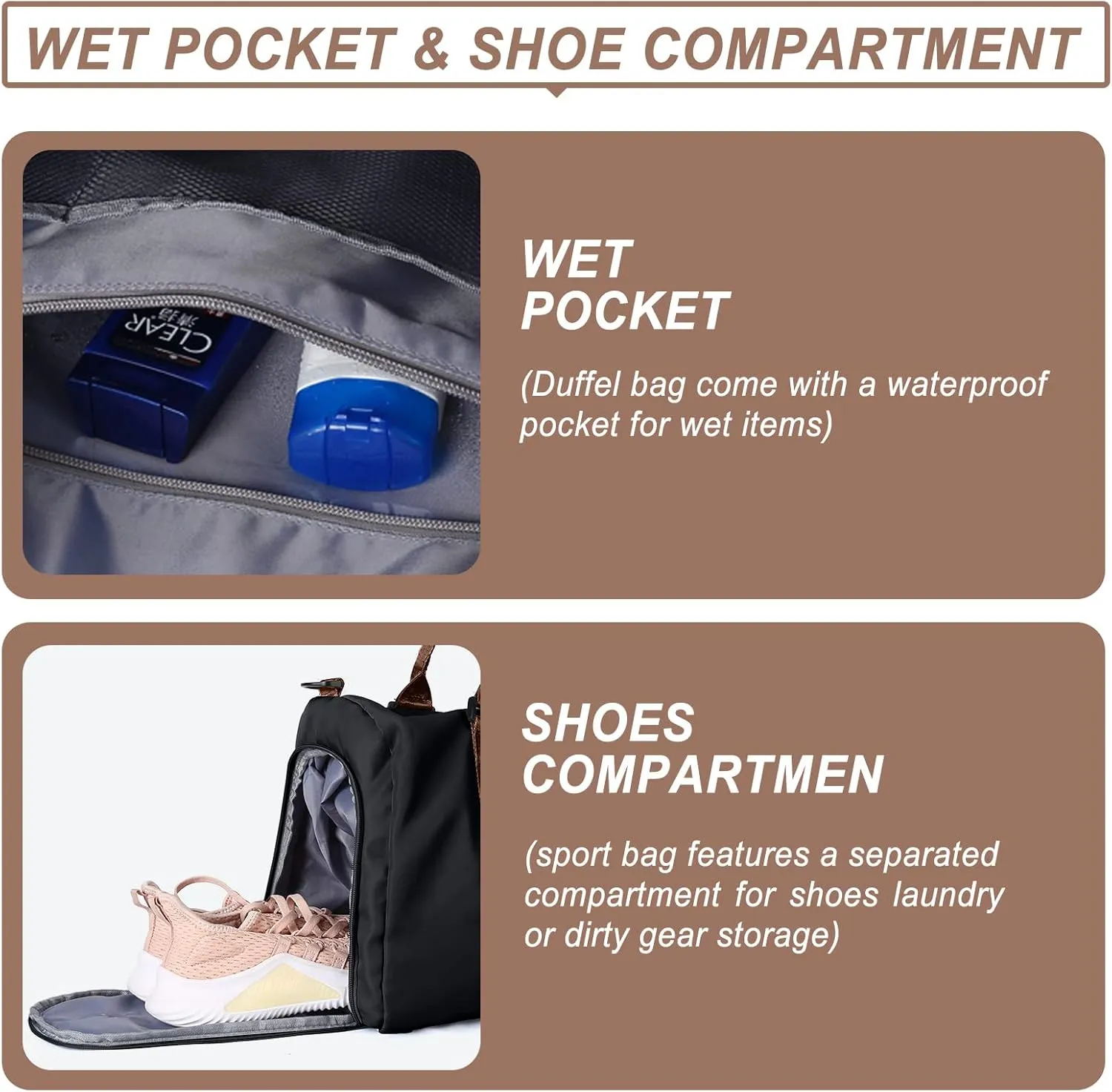 Weekender Duffel Bags for Women Men, Travel Totes Bag for Airplane, Cute Sports Gym Dance Bag Overnight Luggage Bag with Wet Pocket Shoe Compartment, Carry On Hospital Bag for Labor and Delivery