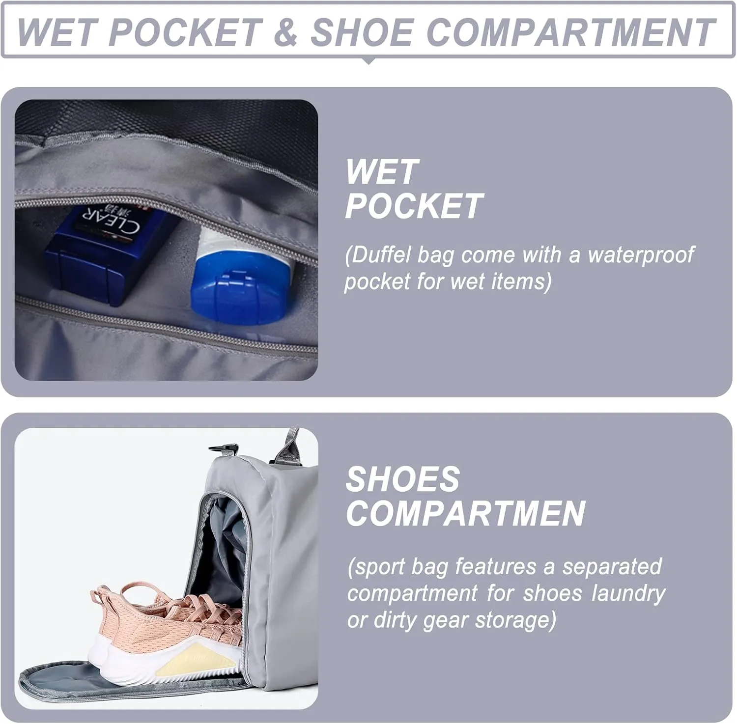Weekender Duffel Bags for Women Men, Travel Totes Bag for Airplane, Cute Sports Gym Dance Bag Overnight Luggage Bag with Wet Pocket Shoe Compartment, Carry On Hospital for Labor and Delivery