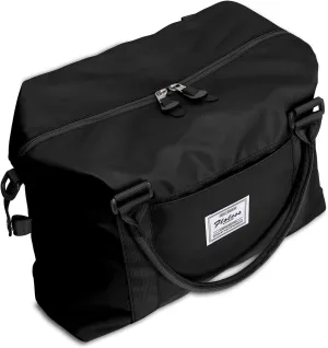 Weekender Duffel Bags for Women Men, Travel Totes Bag for Airplane, Cute Sports Gym Dance Overnight Luggage Bag with Wet Pocket, Carry On Hospital Bag for Labor and Delivery (Large Black)