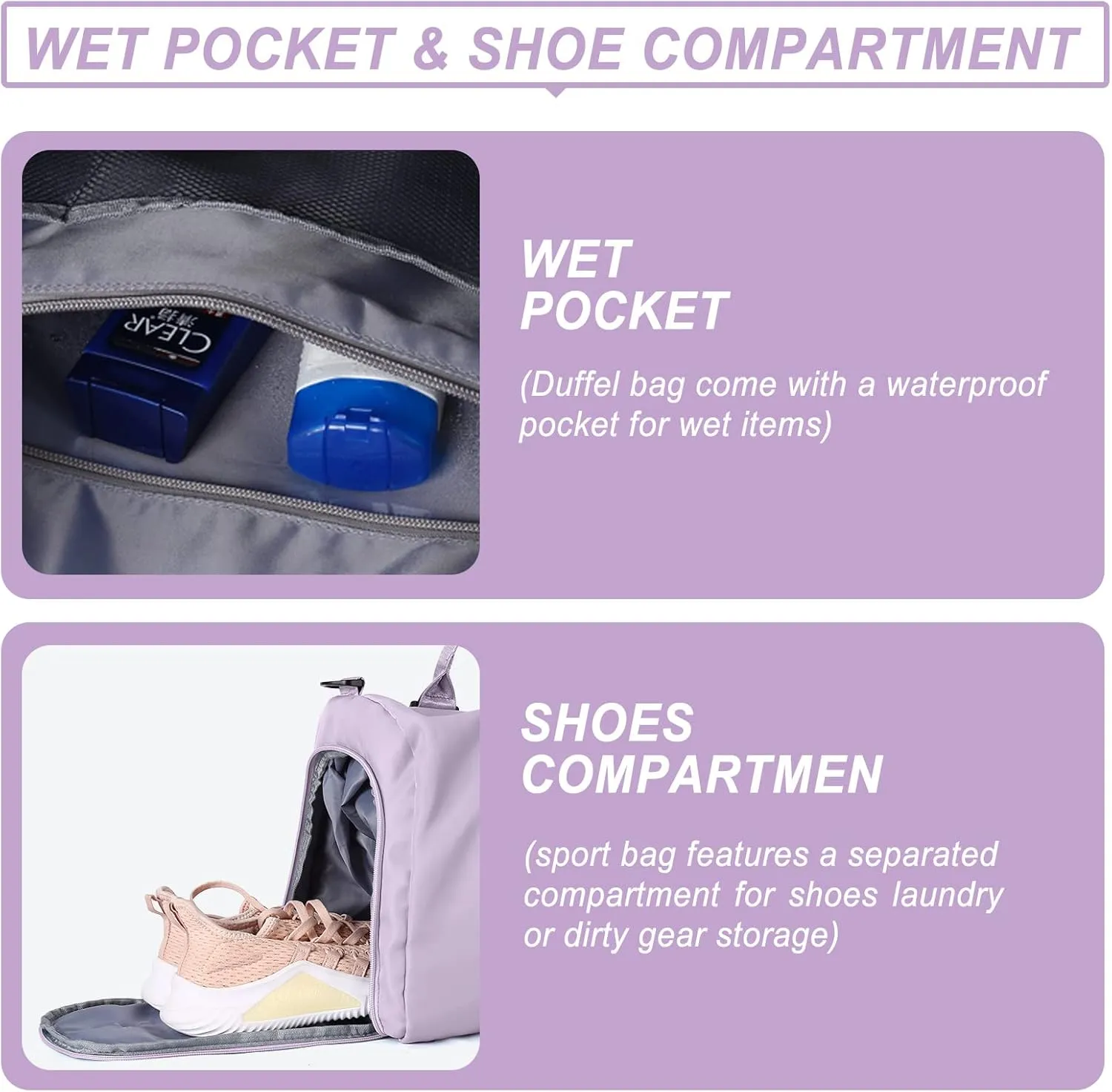 Weekender Duffel Bags for Women Men, Travel Totes Bag for Airplane, Cute Sports Gym Dance Overnight Luggage Bag with Wet Pocket Shoe Compartment, Carry On Hospital Bag for Labor and Delivery