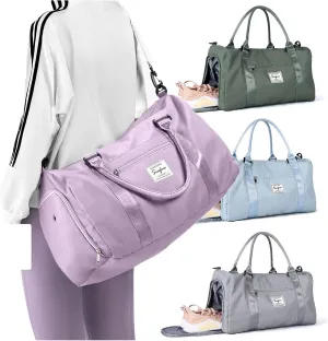 Weekender Duffel Bags for Women Men, Travel Totes Bag for Airplane, Cute Sports Gym Dance Overnight Luggage Bag with Wet Pocket Shoe Compartment, Carry On Hospital Bag for Labor and Delivery