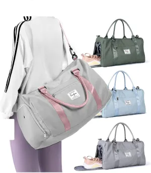 Weekender Duffel Bags for Women, Travel Totes Bag for Airplane, Cute Sports Gym Dance Bag Overnight Luggage Bag with Wet Pocket Shoe Compartment, Carry On Hospital Bag for Labor and Delivery