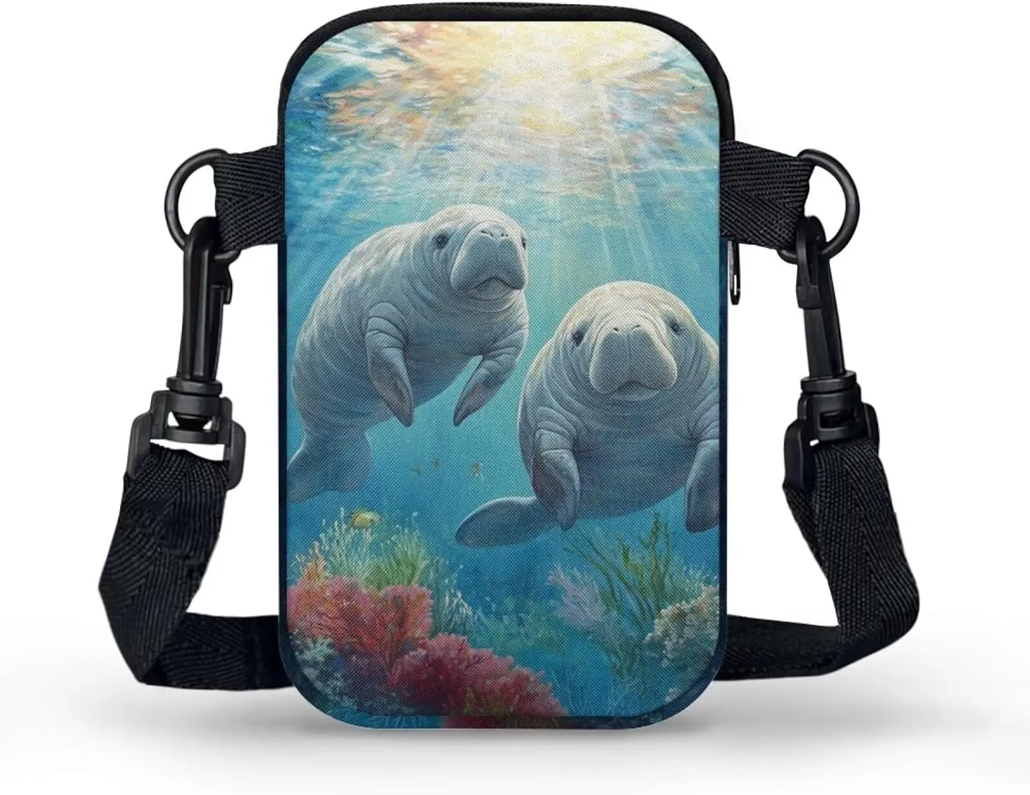 WELLFLYHOM Cell Phone Purse Women Crossbody Bag Canvas Messenger Pouch Travel Wallet