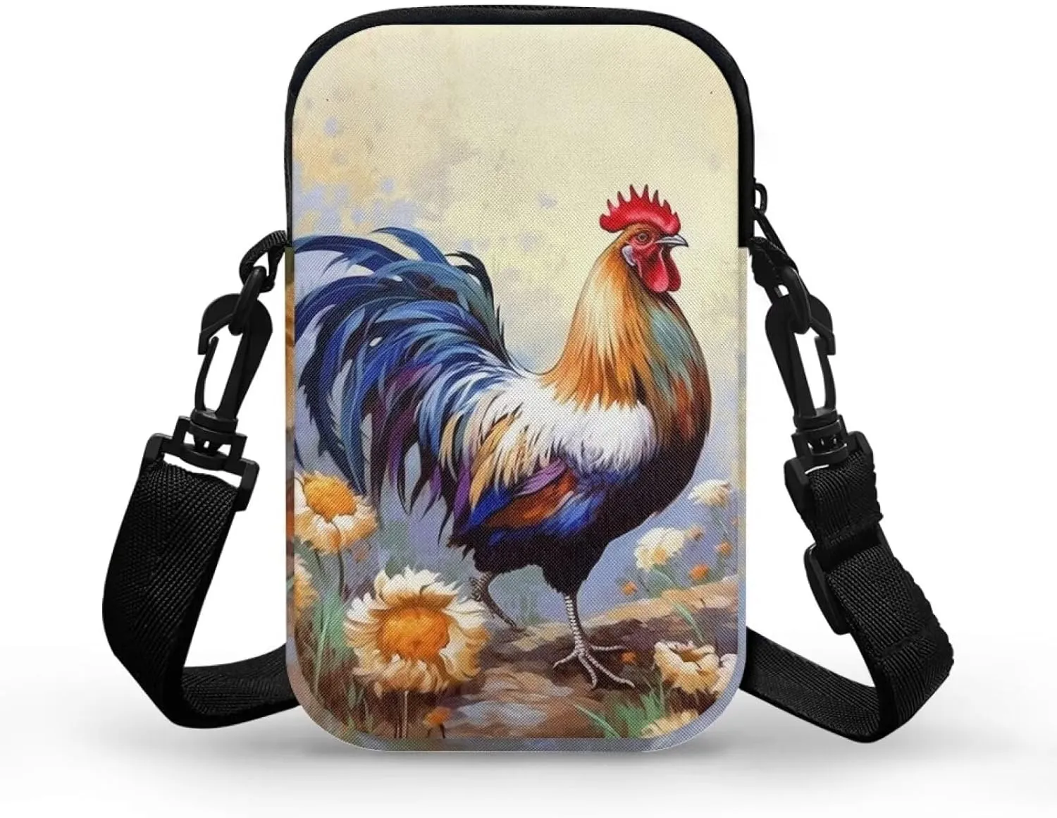 WELLFLYHOM Cell Phone Purse Women Crossbody Bag Canvas Messenger Pouch Travel Wallet