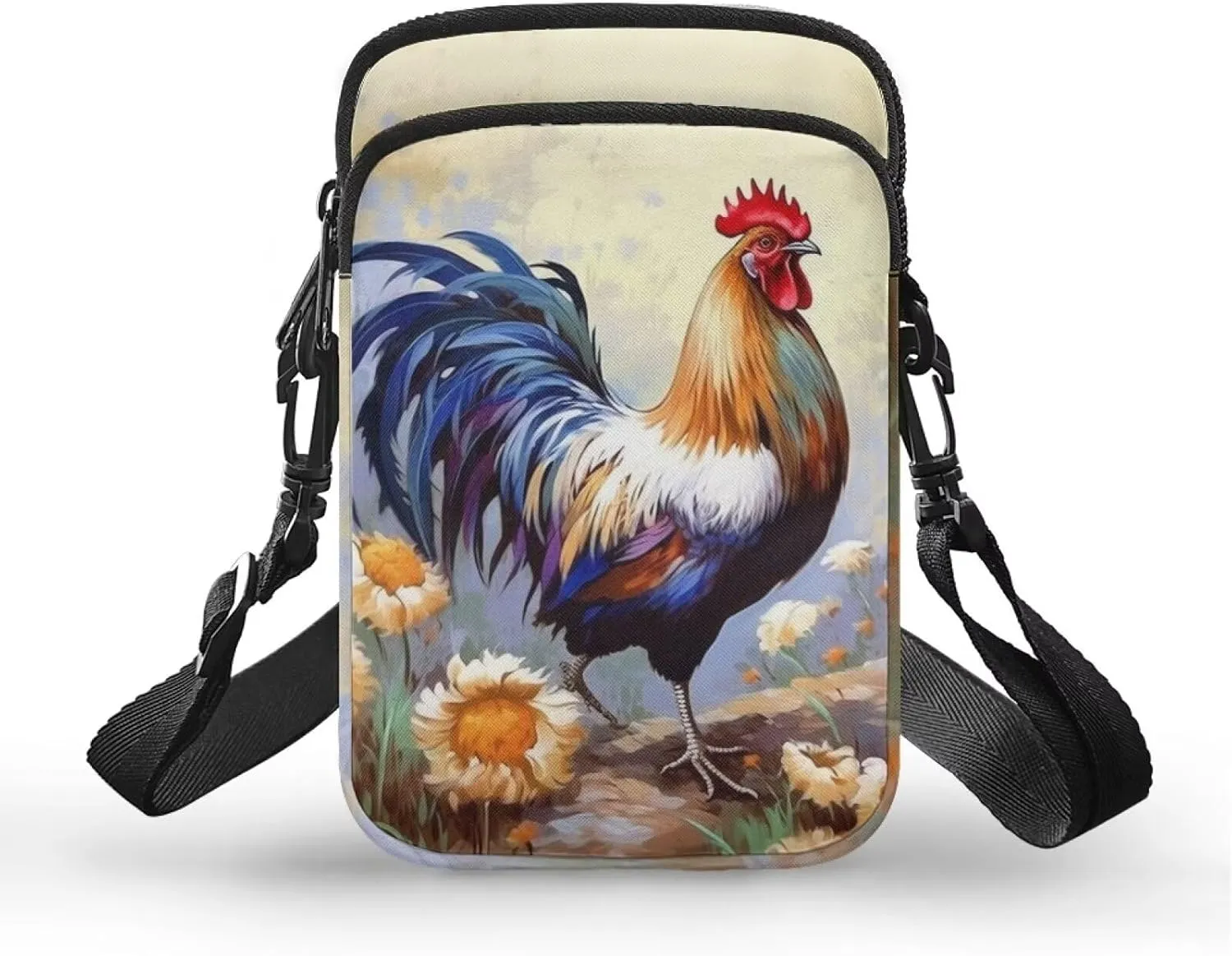 WELLFLYHOM Cell Phone Purse Women Crossbody Bag Canvas Messenger Pouch Travel Wallet
