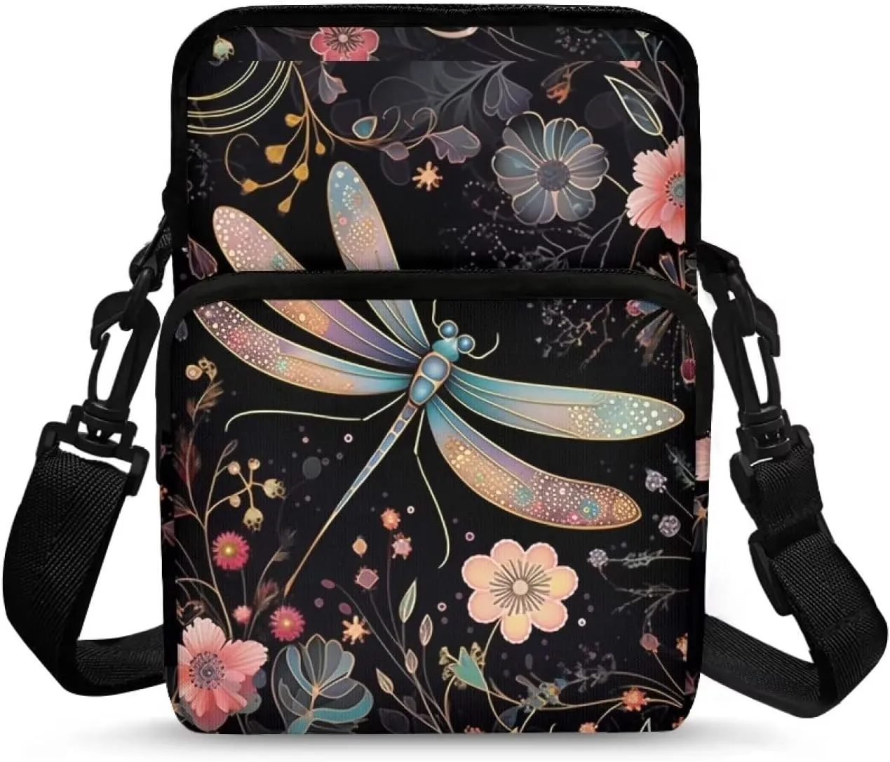 WELLFLYHOM Small Crossbody Bag for Men Women Phone Purse Over Shoulder Handbag Messenger Pouch