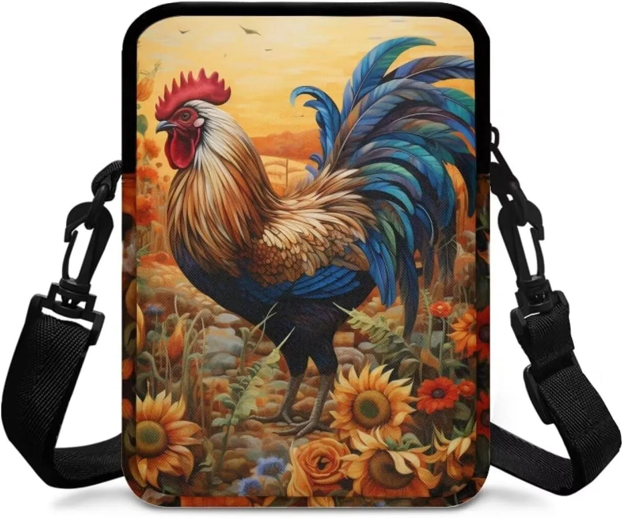 WELLFLYHOM Small Crossbody Purse Women Phone Bag Messenger Pouch Canvas SHoulder Handbag