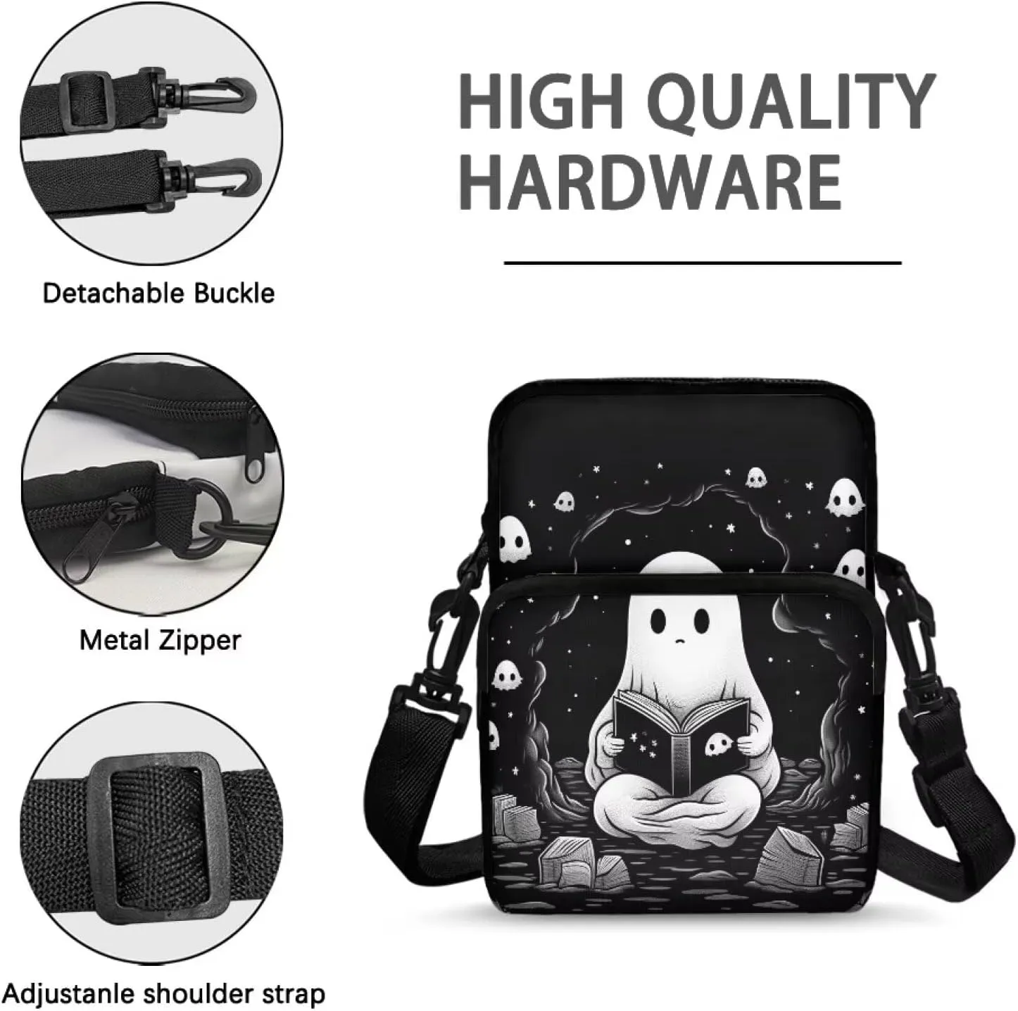 WELLFLYHOM Small Crossbody Purse Women Phone Bag Messenger Pouch Canvas SHoulder Handbag