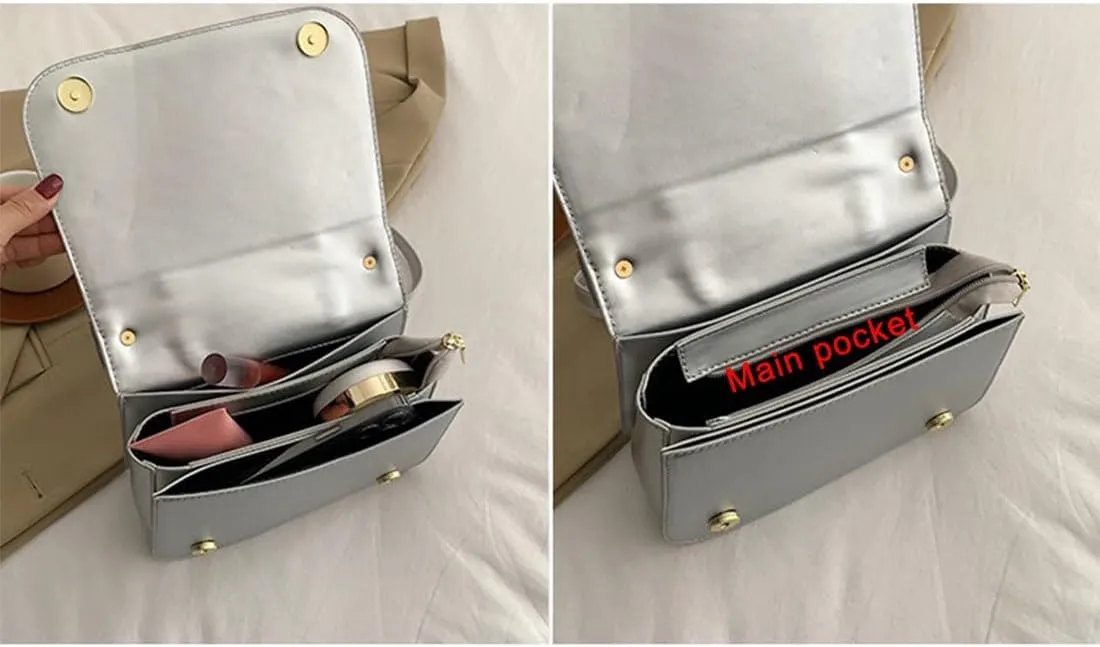 Women PU Leather Motorcycle Jacket Shoulder Bag Punk Style Rivet Handbag Chain Crossbody Bag for Girls