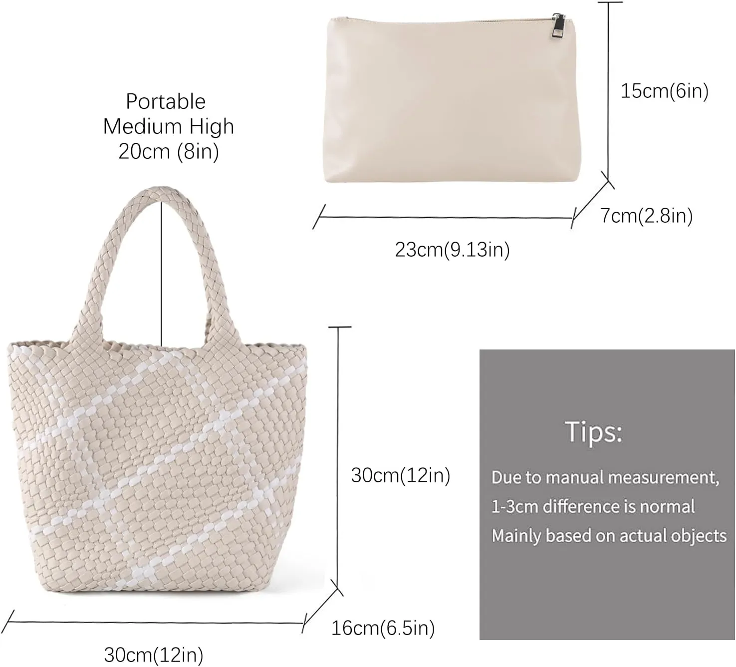 Woven Handbag for Women Top Handle Shoulder Bag Vegan Leather Shopper Bag Large Travel Totes Summer Beach Tote Bags