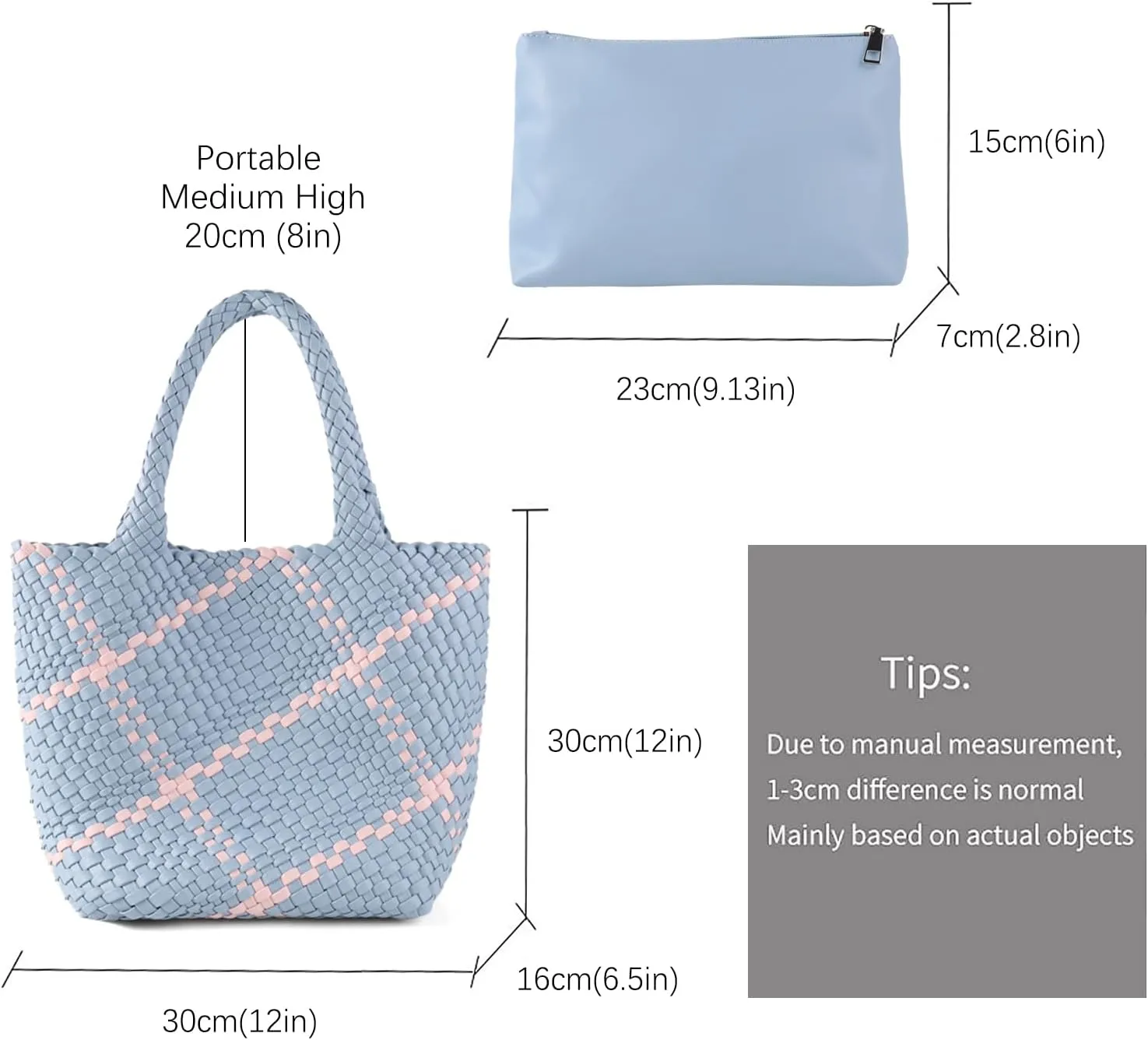 Woven Handbag for Women Top Handle Shoulder Bag Vegan Leather Shopper Bag Large Travel Totes Summer Beach Tote Bags
